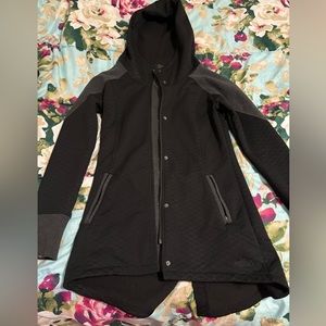 North face women’s long sweater zip up with hood
